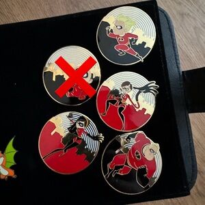 The incredibles collector pins